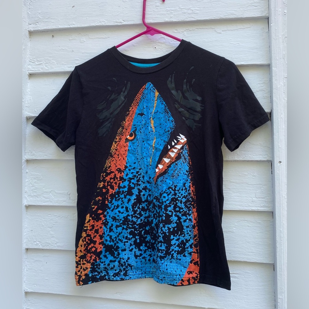 Kids Black Shark Attack Graphic T-Shirt 🦈